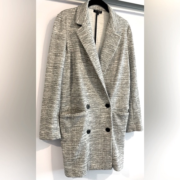 Excellent Condition, Topshop, Longline Double Breasted Slouchy Blazer, Size 4 - Picture 2 of 10